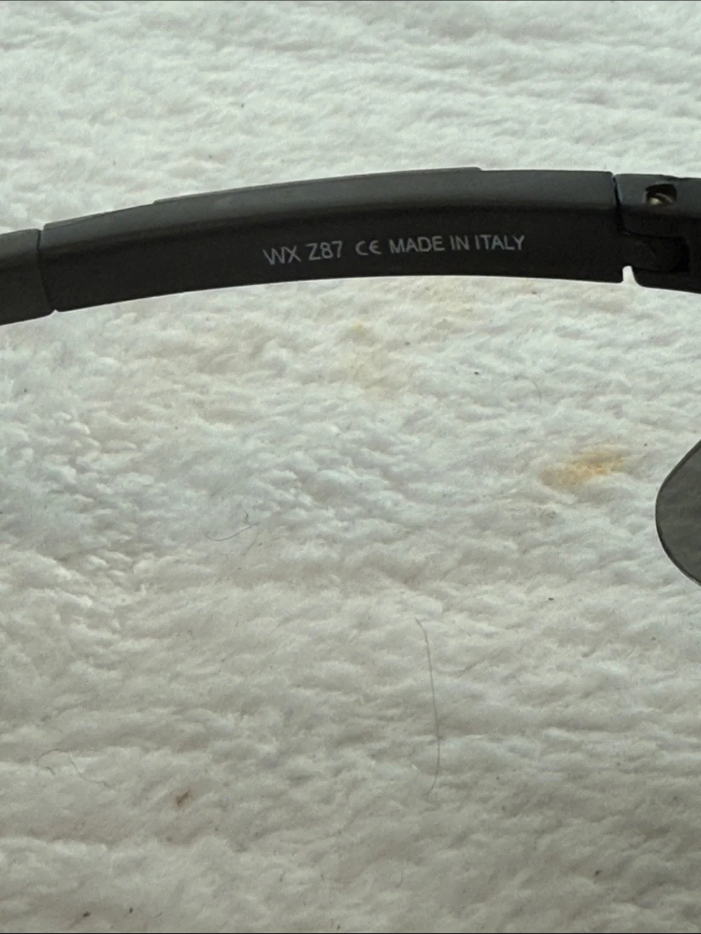 Wiley X PT-1S Sunglasses Gray Smoke Lens Black Frame Z87 Ballistic Made In Italy